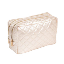 Load image into Gallery viewer, Scout 2 Way Toiletry Bag Quilted Champagne