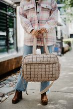 Load image into Gallery viewer, Quilted Oversized Duffel Weekender Bag