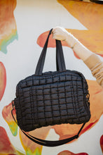 Load image into Gallery viewer, Quilted Oversized Duffel Weekender Bag