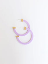Load image into Gallery viewer, Large Acrylic Hoop Earrings