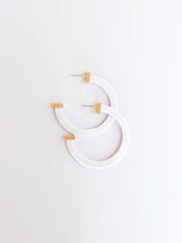 Load image into Gallery viewer, Large Acrylic Hoop Earrings