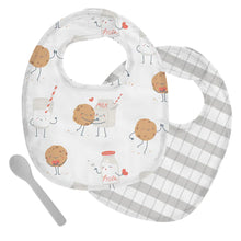 Load image into Gallery viewer, Baby Muslin Bib Set