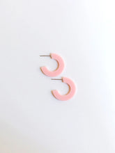 Load image into Gallery viewer, Small Acrylic Hoop Earrings