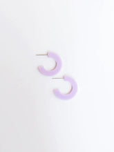 Load image into Gallery viewer, Small Acrylic Hoop Earrings