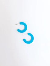 Load image into Gallery viewer, Small Acrylic Hoop Earrings