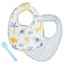 Load image into Gallery viewer, Baby Muslin Bib Set