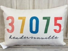 Load image into Gallery viewer, Colorful Zip Code Pillow - Red Tulip Gifts