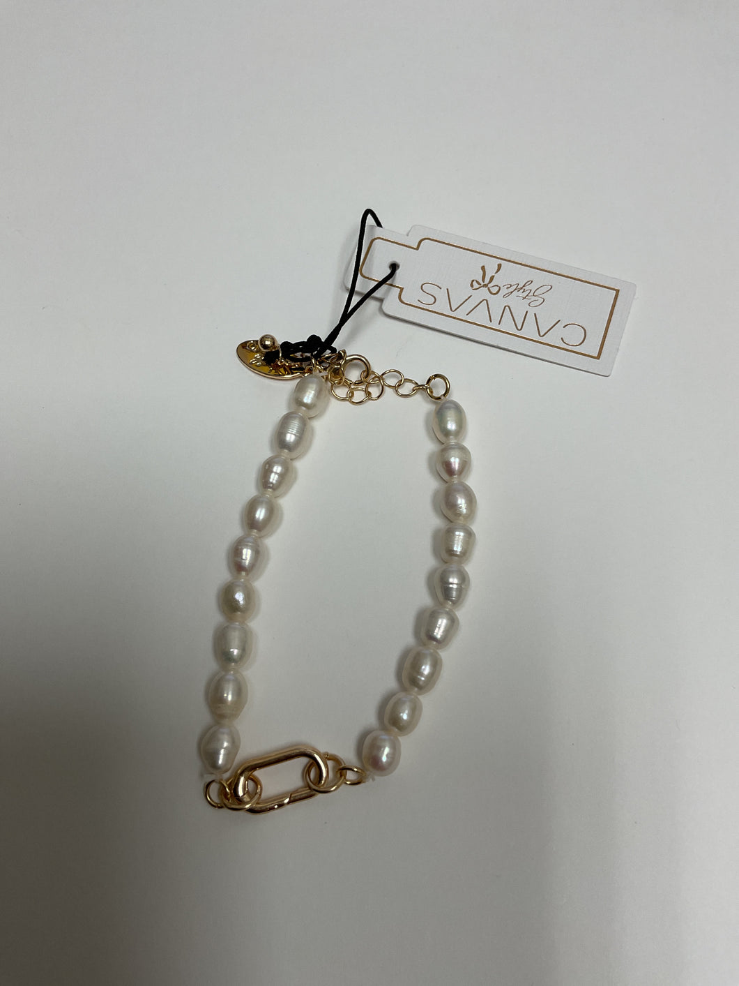 Piper Freshwater Pearl Charm Bracelet