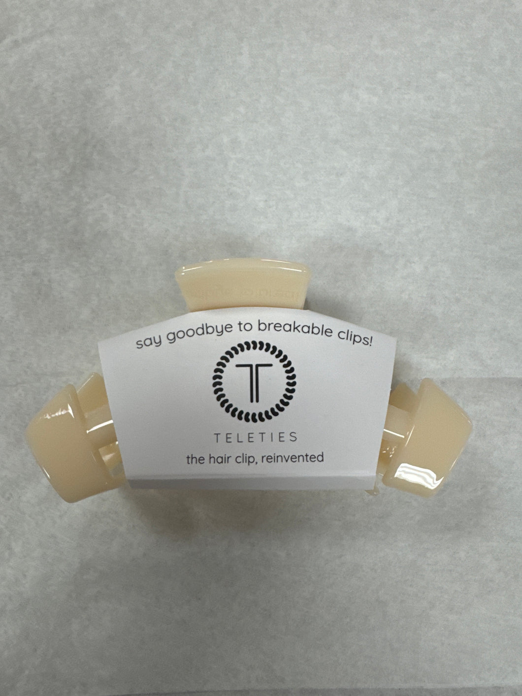 Classic Almond Beige Large Claw Hair Clip