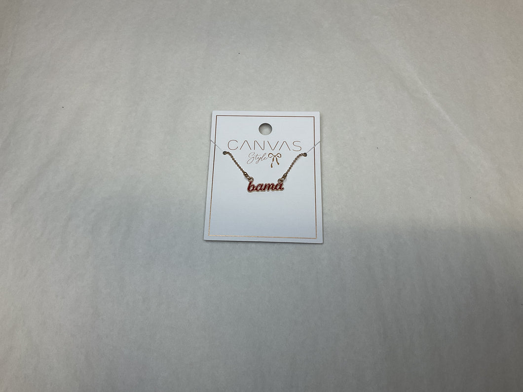 Alabama Crimson Tide Script Necklace