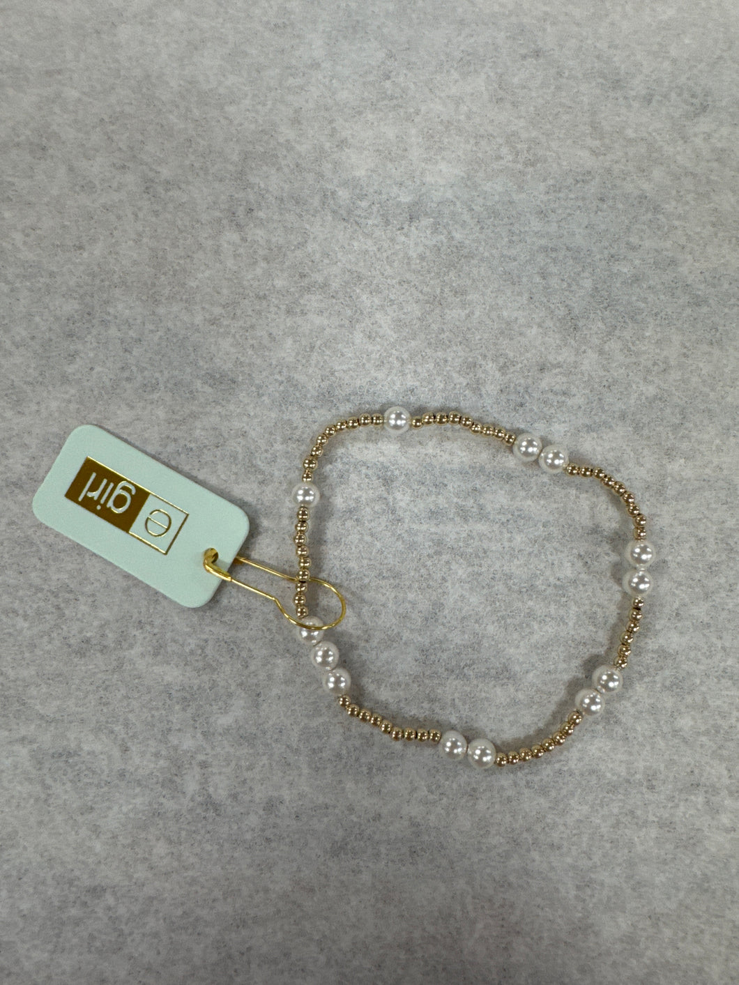 egirl Hope Unwritten 4mm Bead Bracelet Pearl