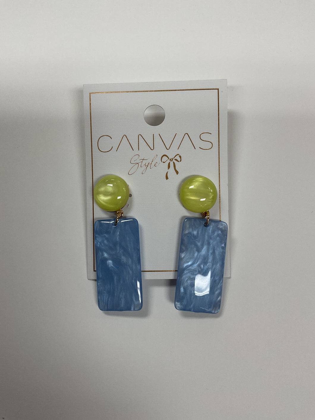 Sophie Light Blue & Lime Green
