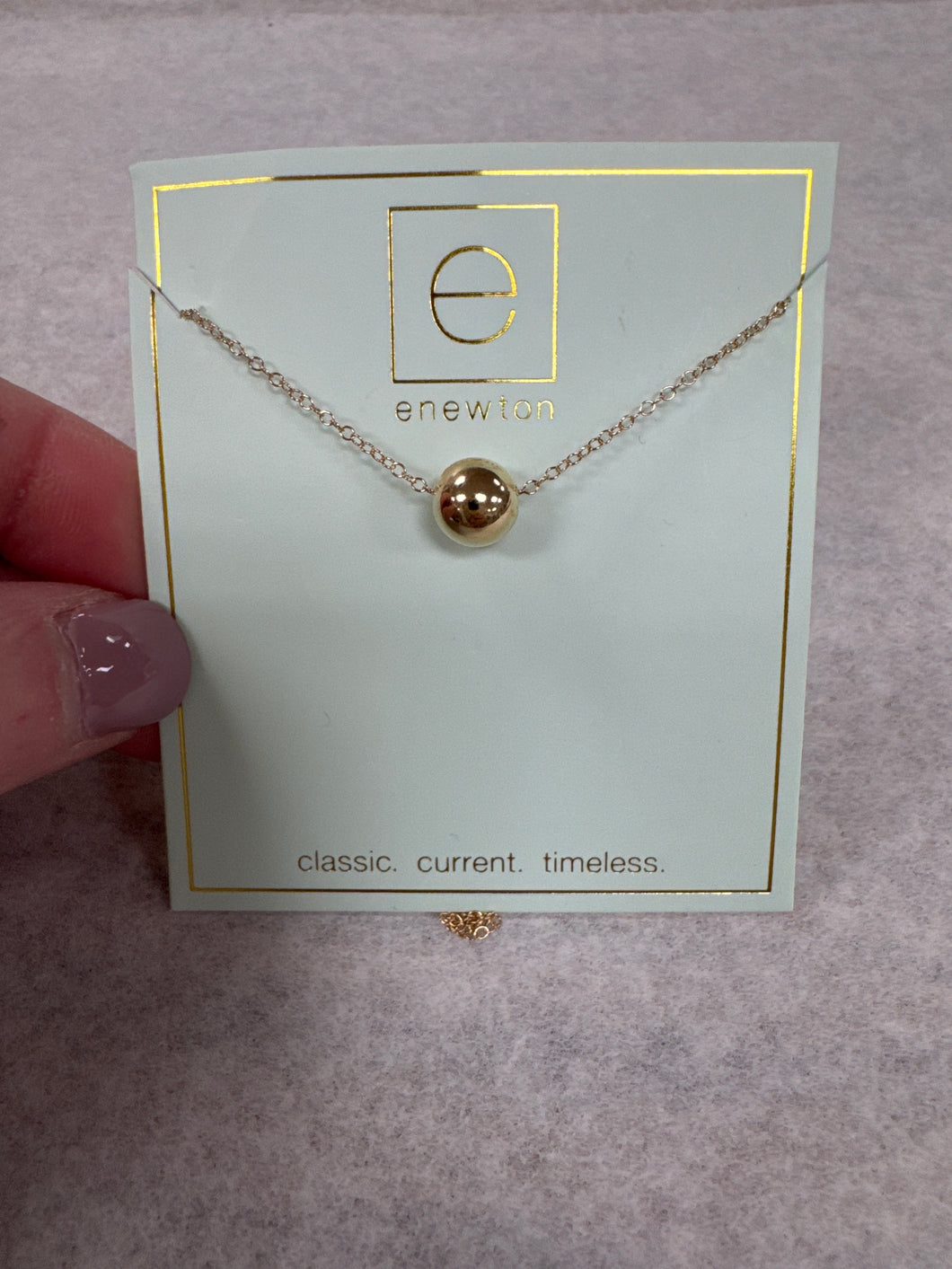 16” Necklace Gold Classic 8mm Gold