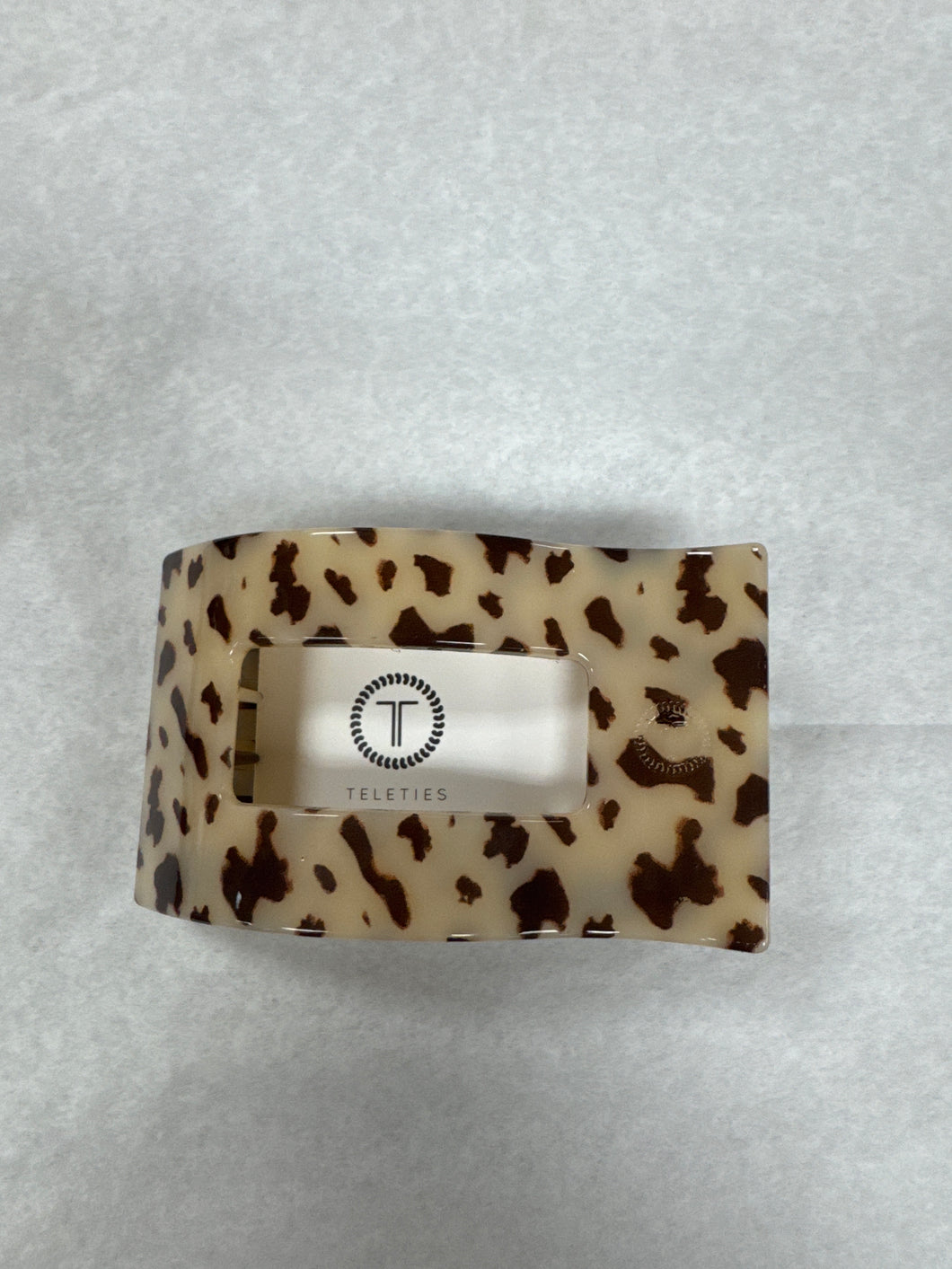 Blonde Tortoise Medium Flat Square Hair Clip