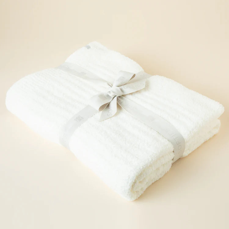 Softies 50” X 70” Solid Rib Marshmallow Blanket