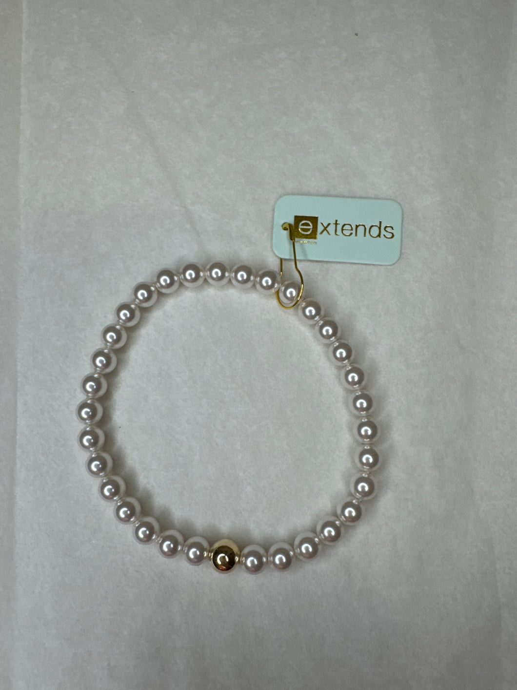 Extends Classic Pearl 6mm Bead Bracelet
