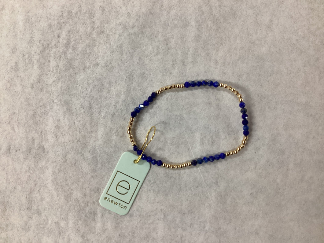 E Newton Blissful 2.5MM Bead Lapis Bracelet