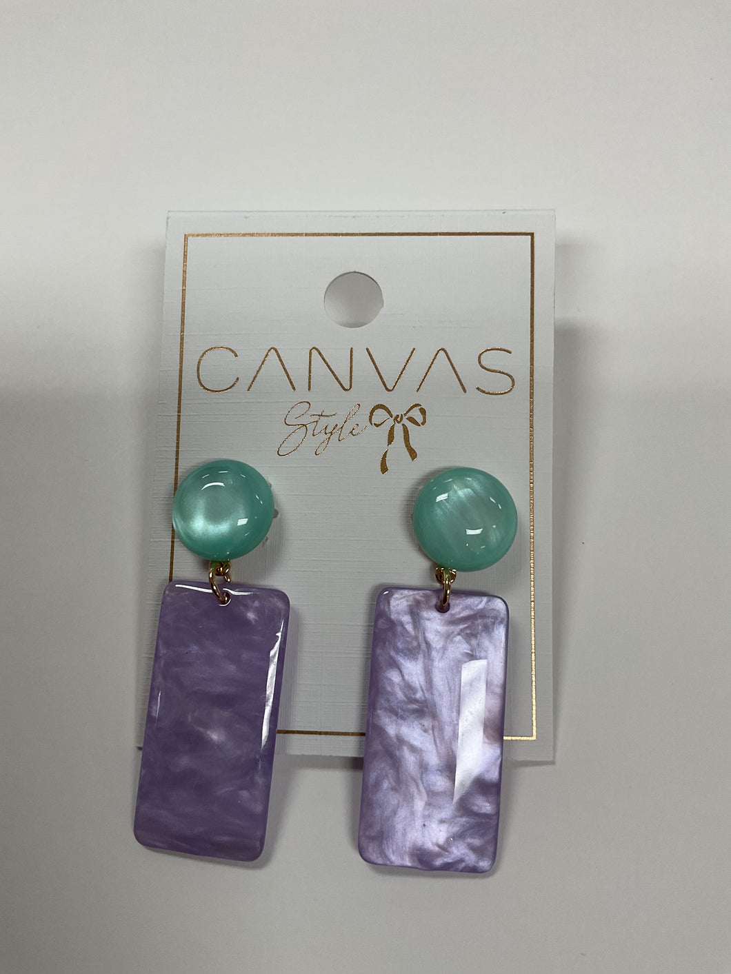 Sophie Mint & Lavender Earrings