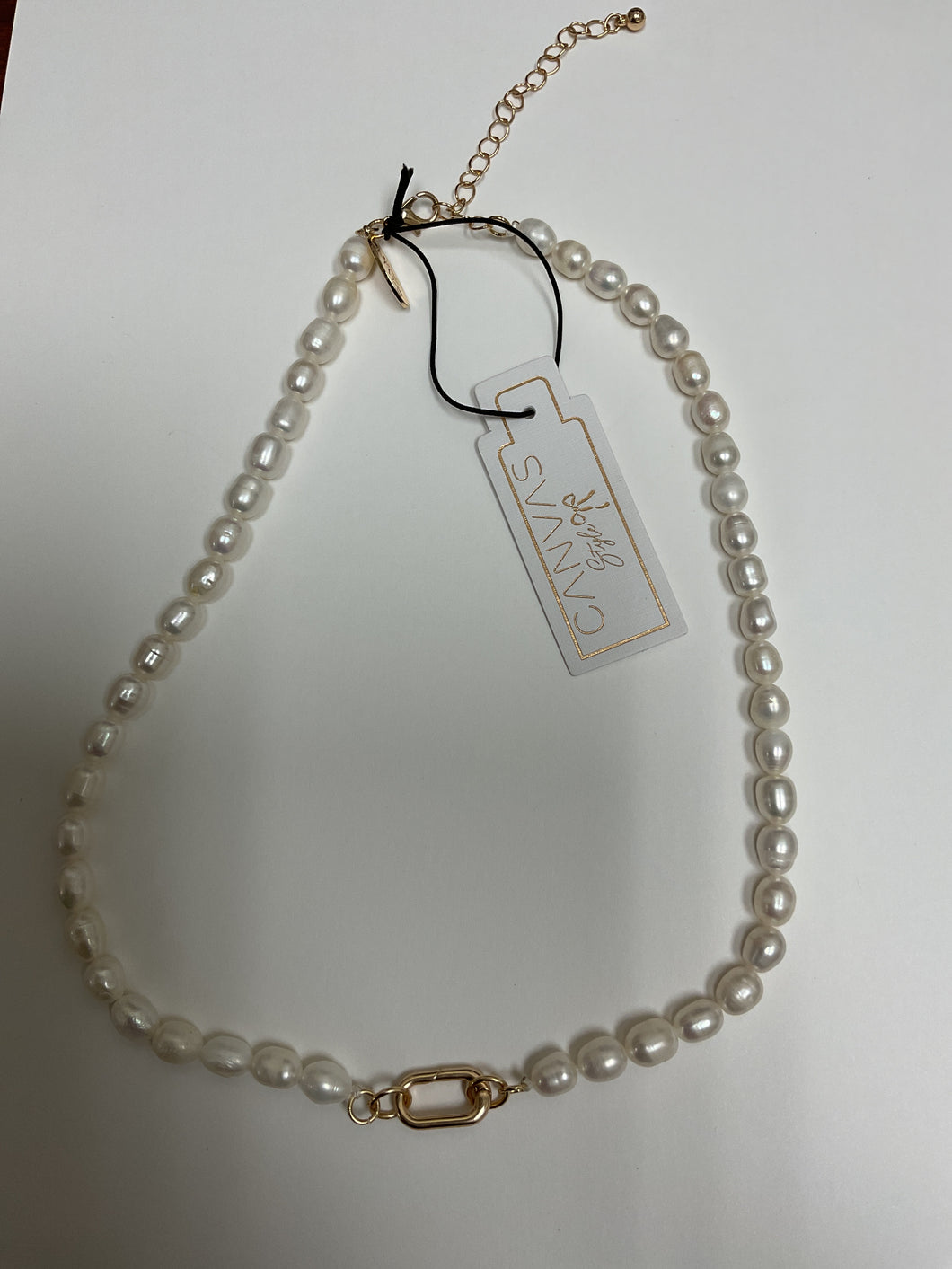 Piper Freshwater Pearl Charm Necklace