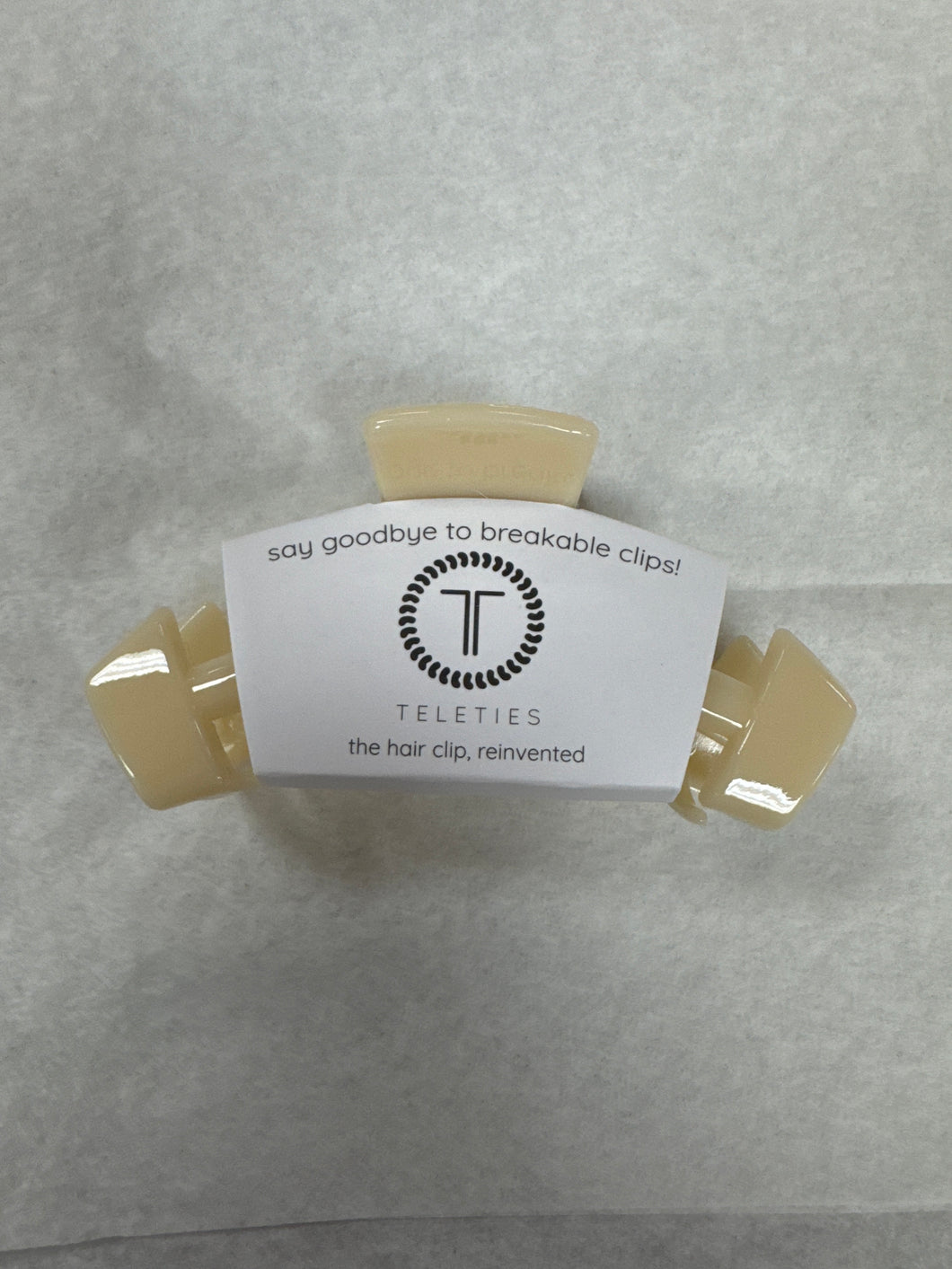 Classic Almond Beige Medium Claw Hair Clip