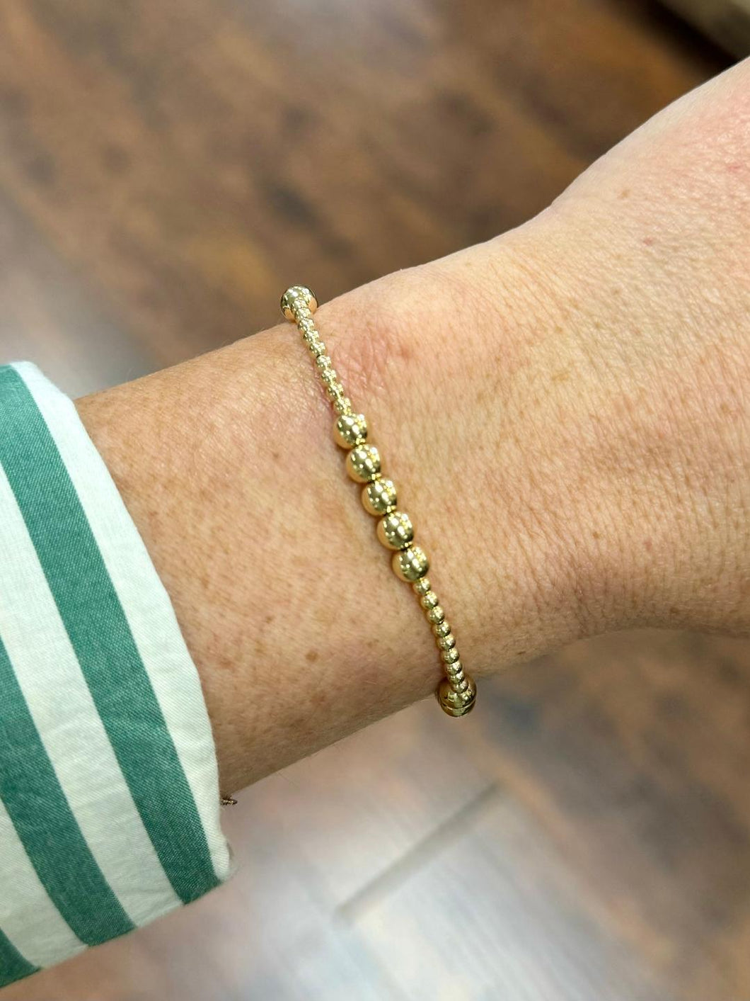 E Newton Classic Blissful 5mm Gold Bracelet