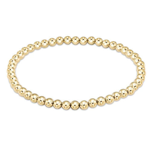 E Newton Classic Gold 4mm Bead Bracelet