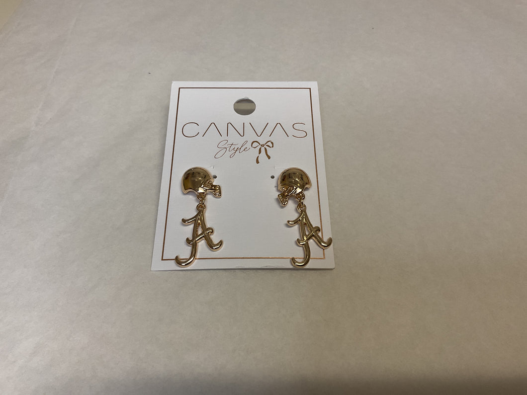 Alabama Crimson Tide Logo Helmet Earrings