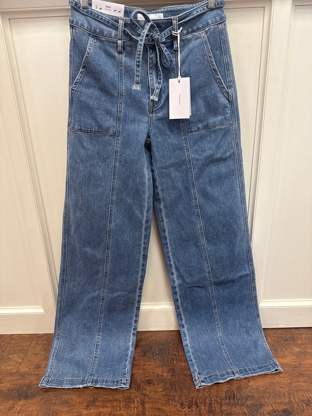 Olivia- Super High Rise Wide Leg Jeans