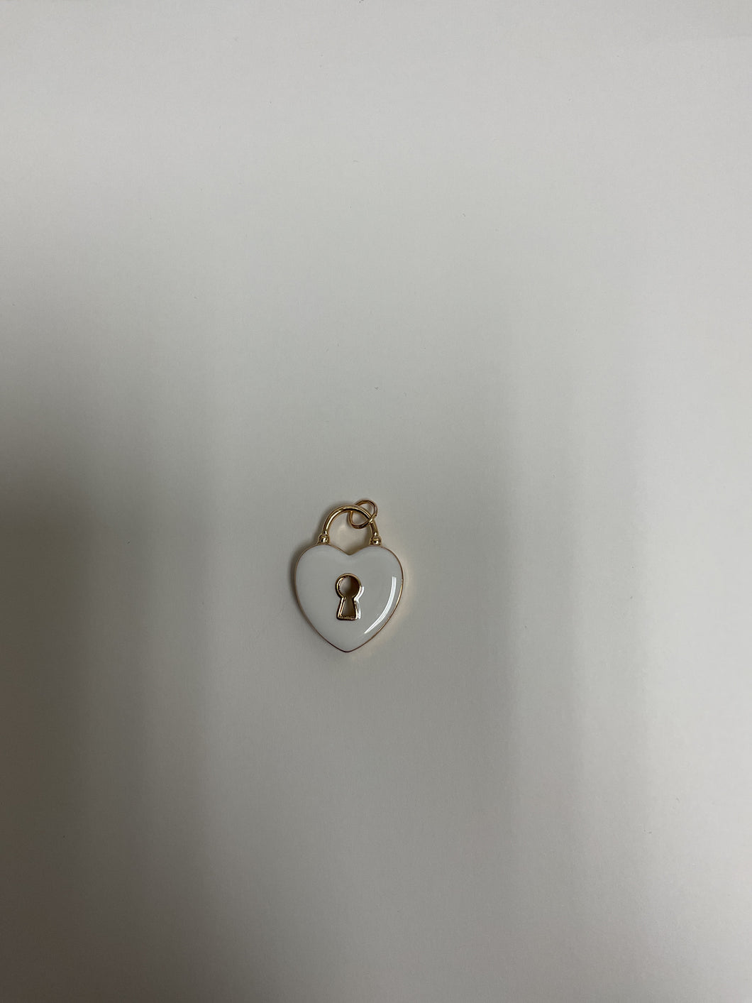 Heart Shaped Padlock Charm