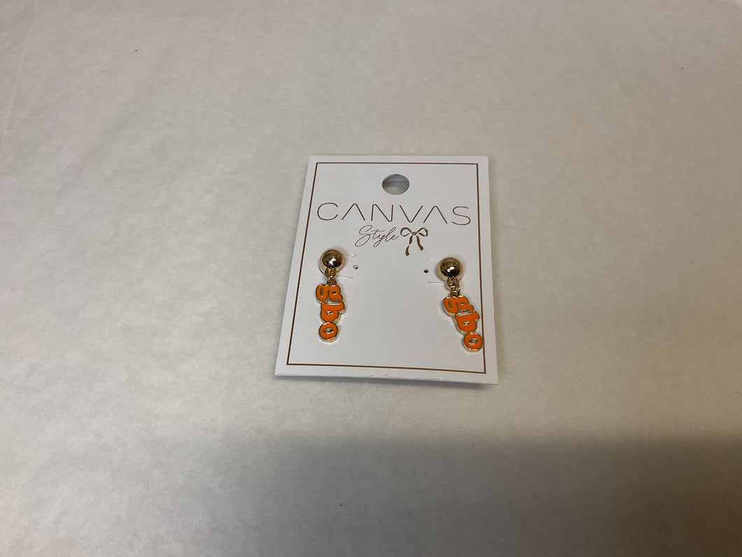 Tennessee Vols GBO Slogan Earrings