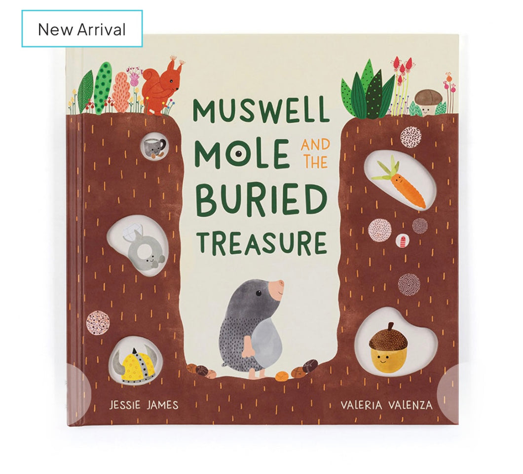Jellycat Muswell Mole and the Buried Treasure Book