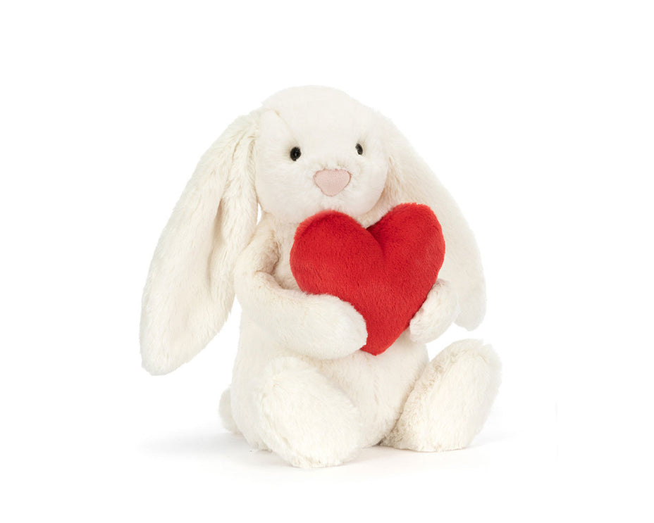 Bashful Red Love Heart Bunny Original