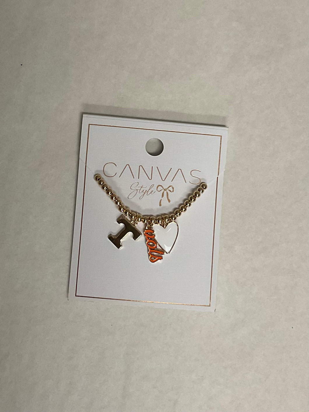 Ball Bead Charm Necklace Collegiate