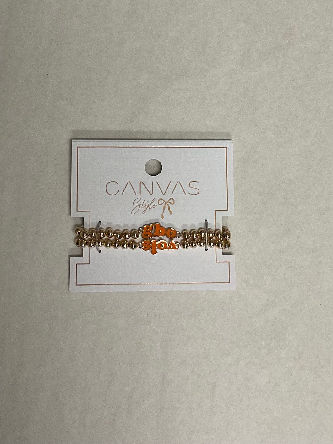 Tennessee Vols Slogan Ball Bead Bracelet Set of 2