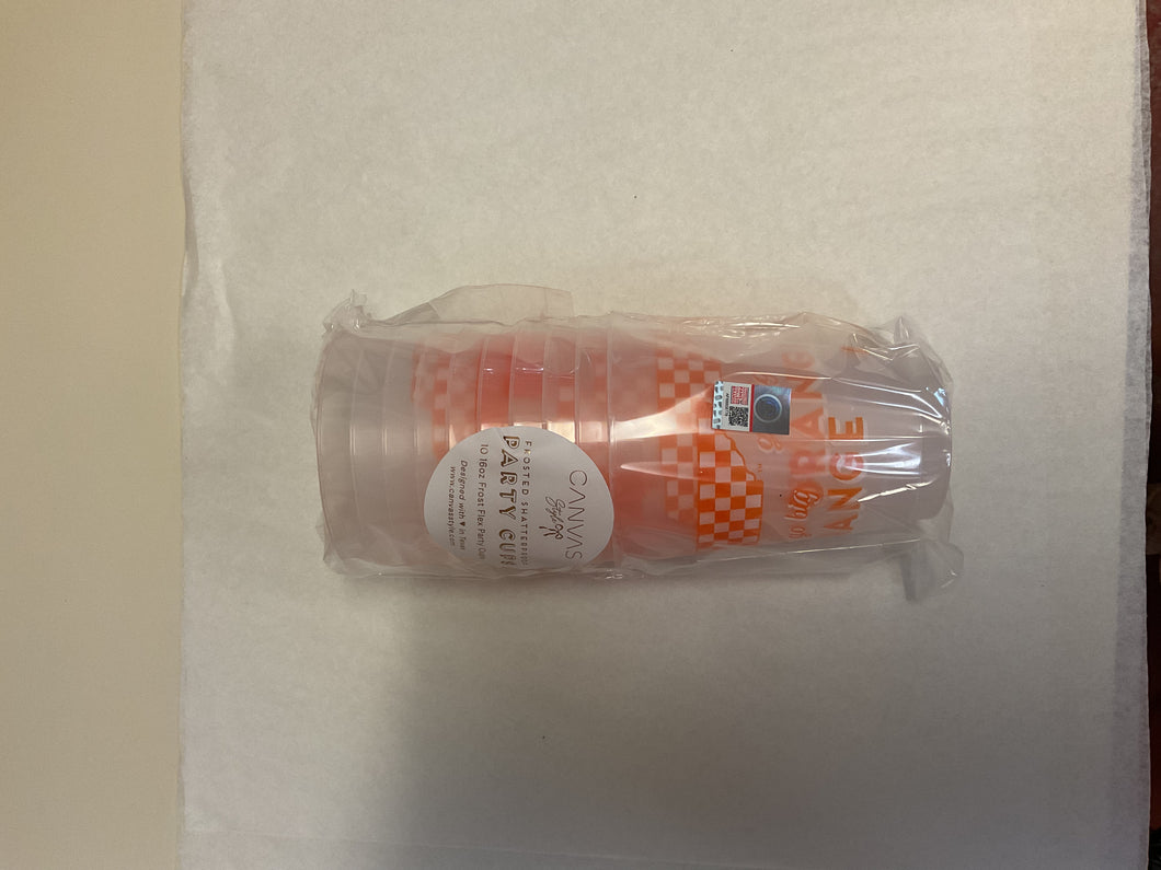 Tennessee Volunteers Shatterproof Frost Flex Plastic Cups