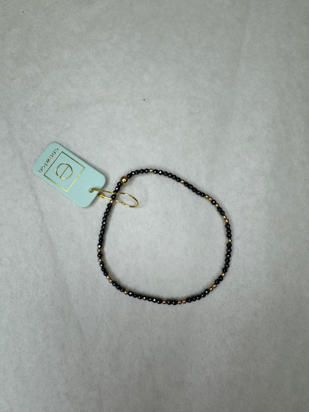 Hope Unwritten Faceted Hematite 2mm Bead Bracelet