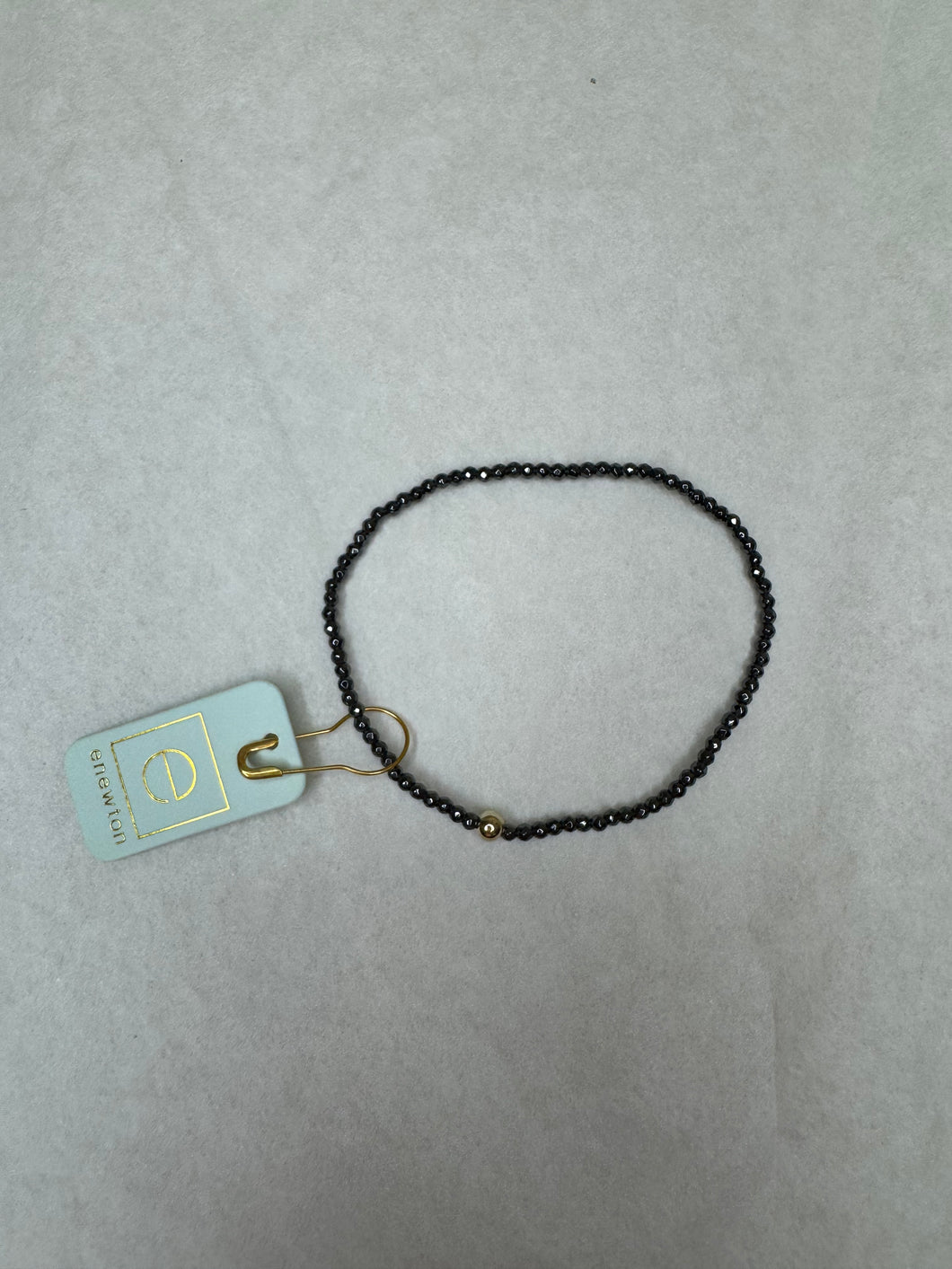 Faceted Hematite 2mm Bead Bracelet