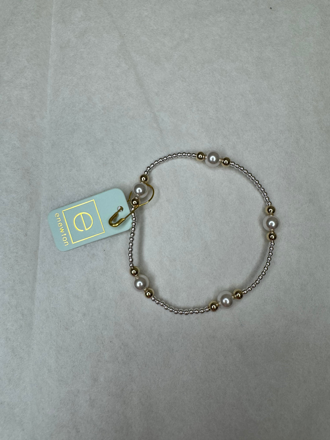 Purpose Pearl 6mm Bead Bracelet Mixed Metal