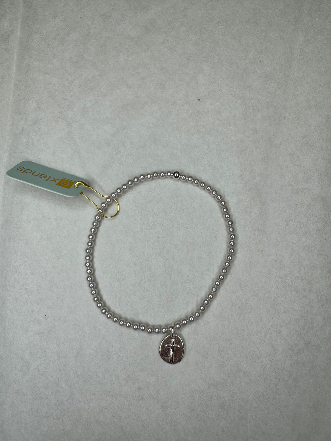 Extends Classic Pearl 3mm Bead Bracelet Inspire Small Sterling Charm