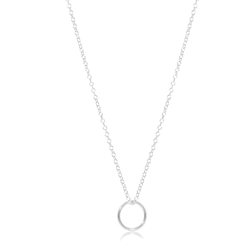 E Newton Sterling Halo Necklace