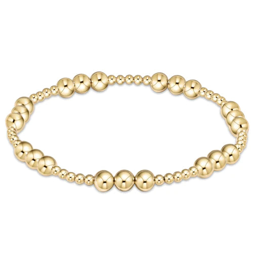 E Newton Classic Gold Joy 5mm Bead Bracelet