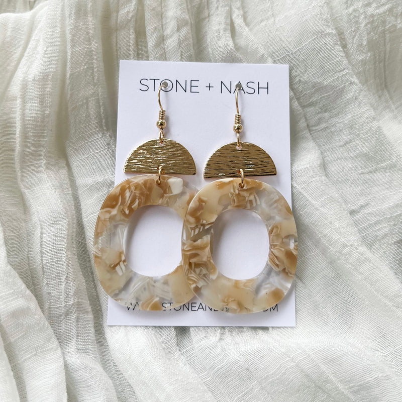 Stone & Nash Paisley Dangle Earrings