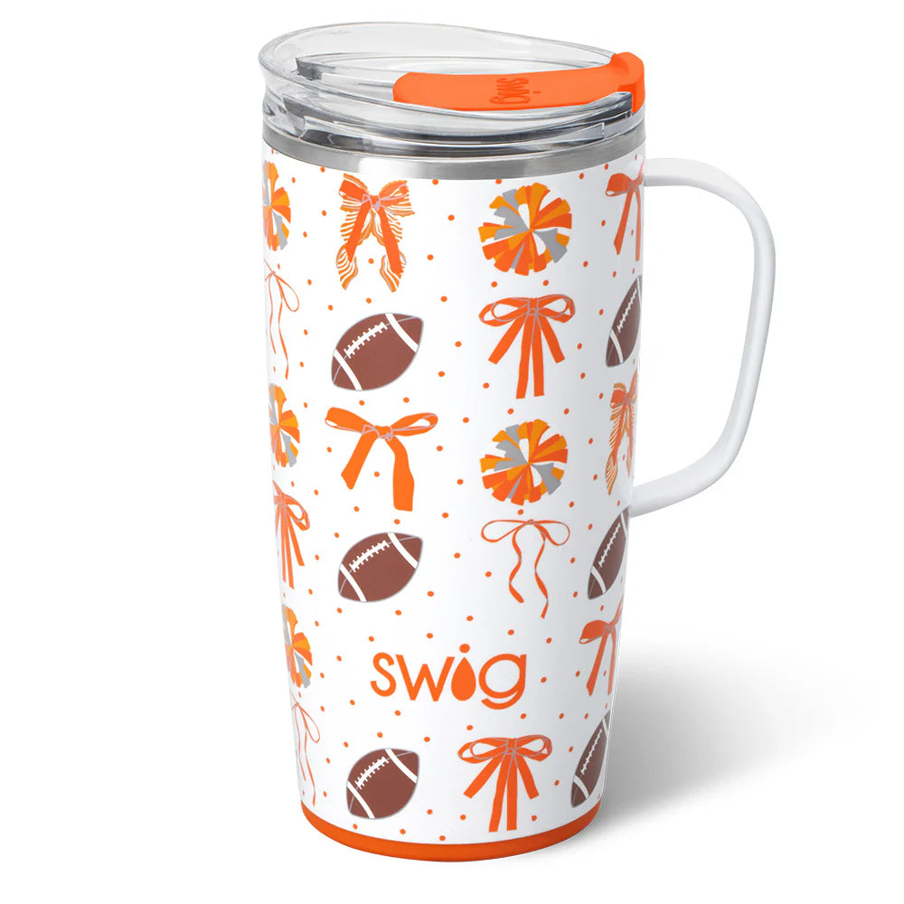 Swig We’ve Got Spirit Travel Mug 22oz Orange/White