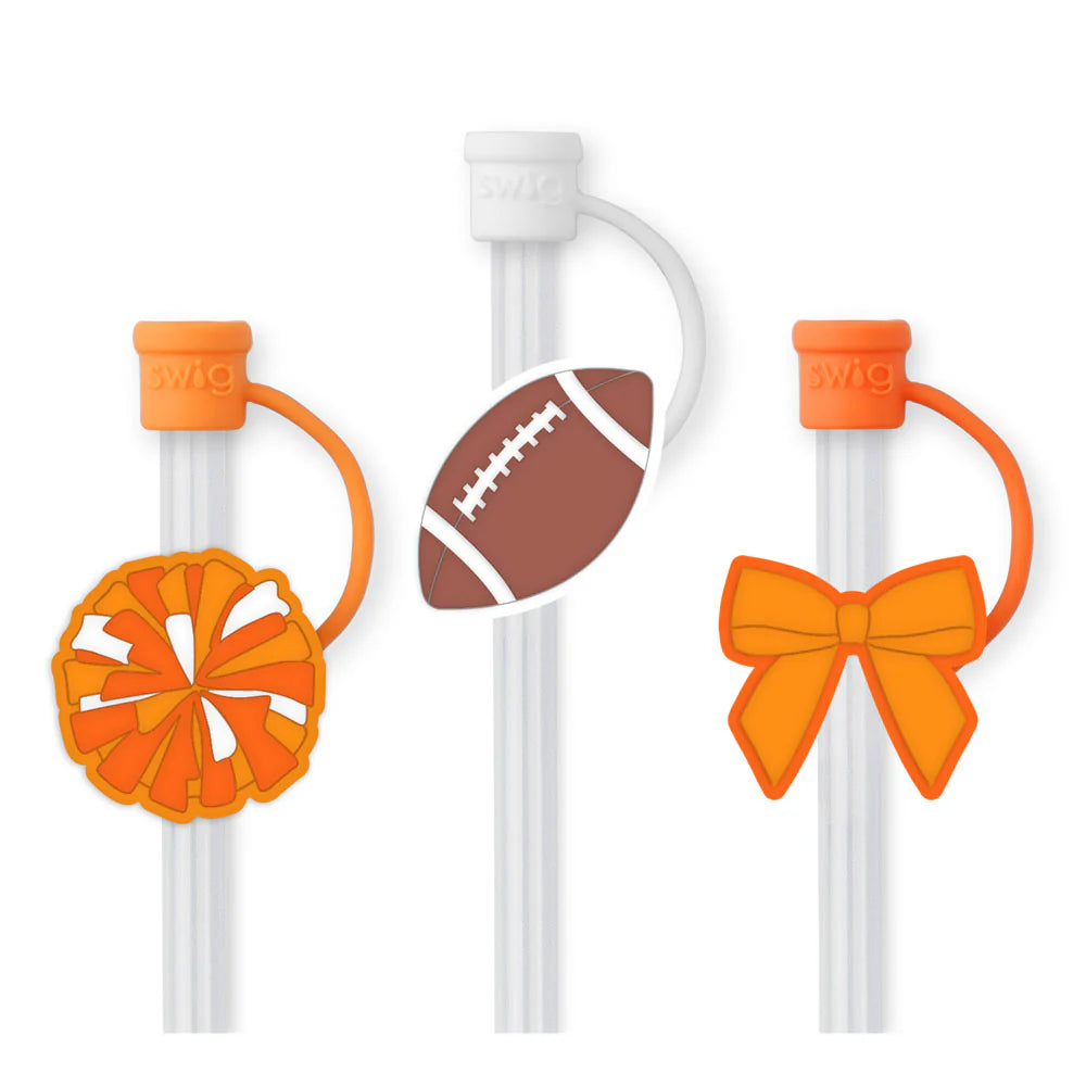 Swig We’ve Got Spirit Orange Straw Topper