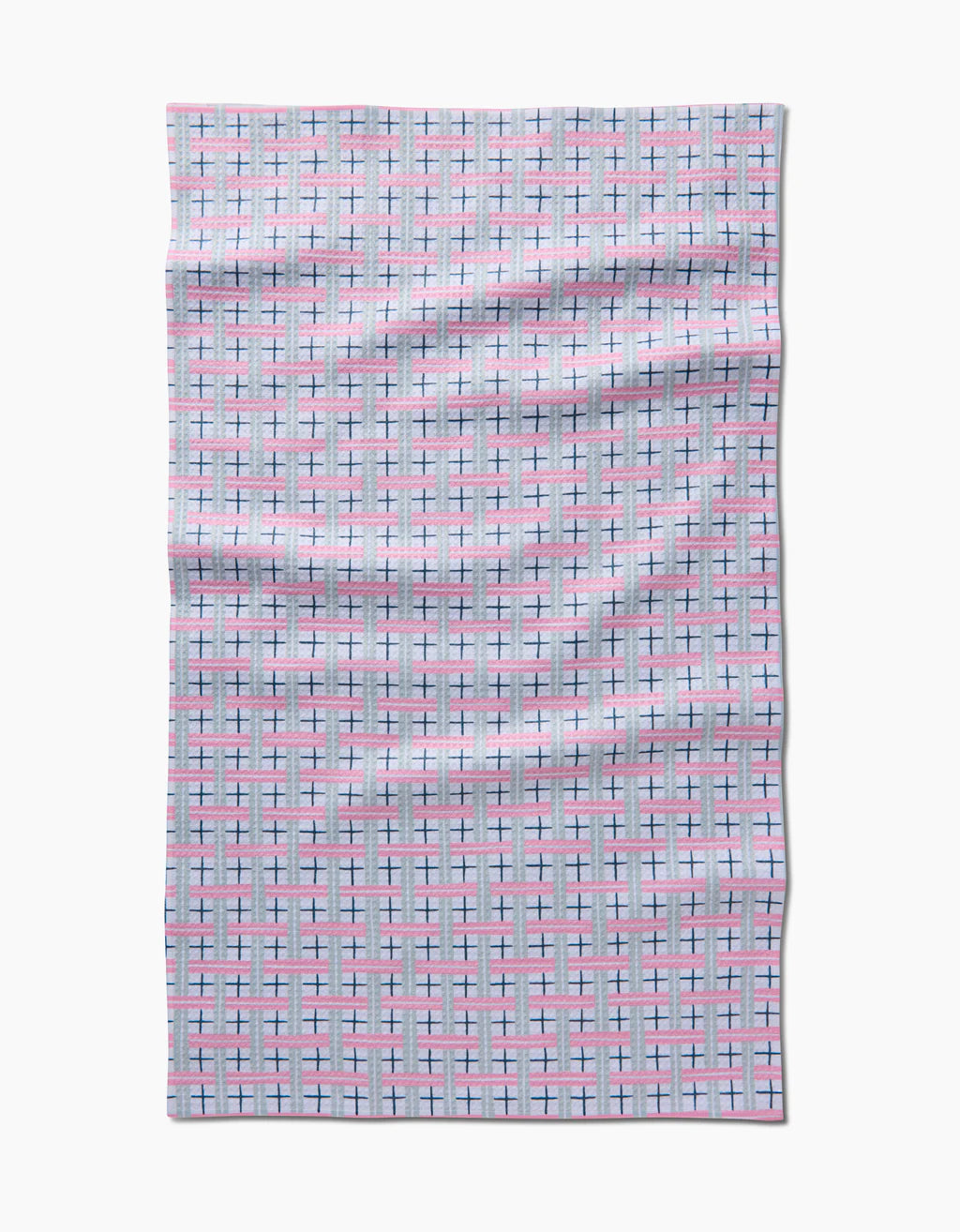 Spring Cottage Geometry Plaid Kitchen Towel