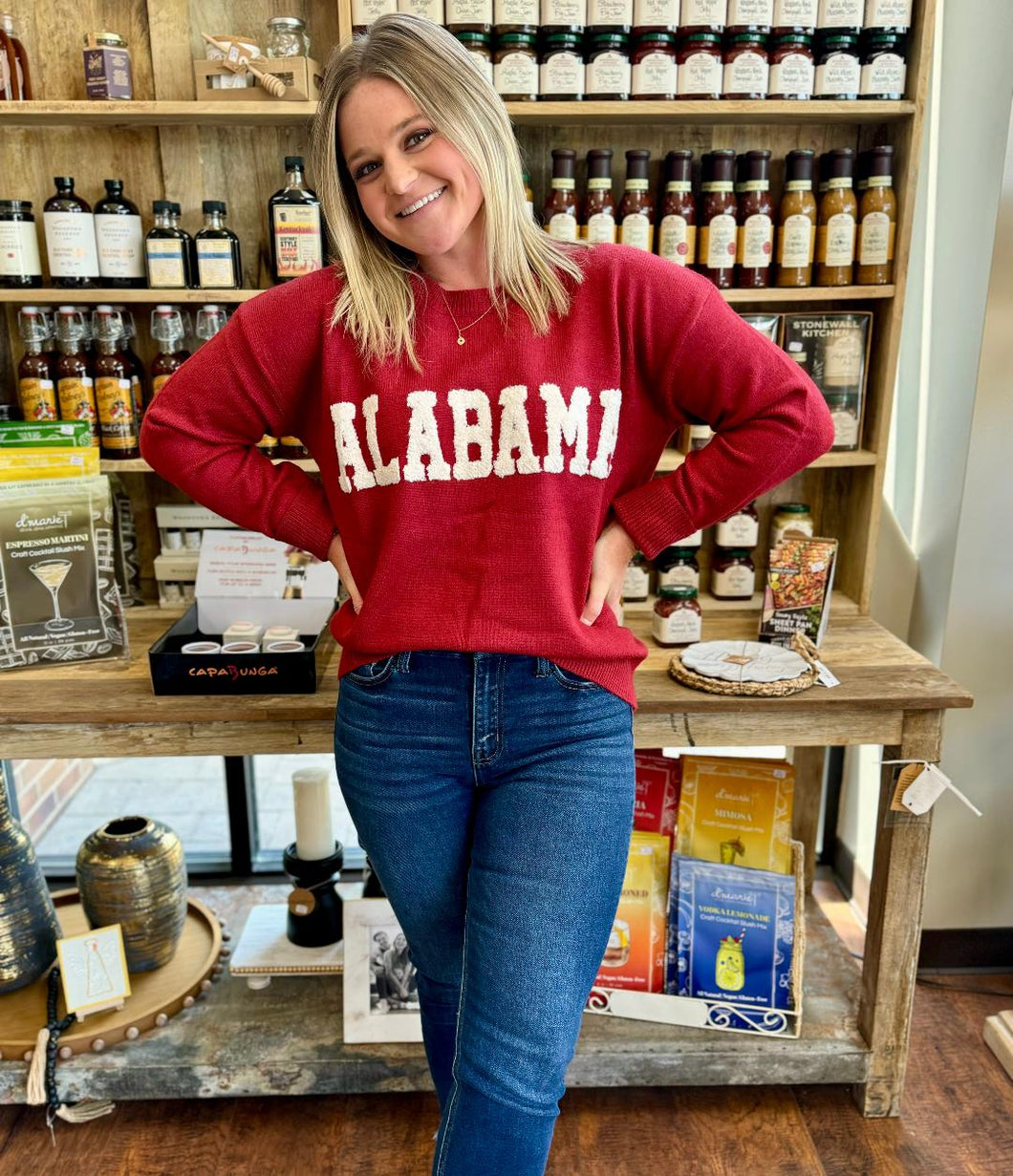 Long Sleeve Alabama Sweater