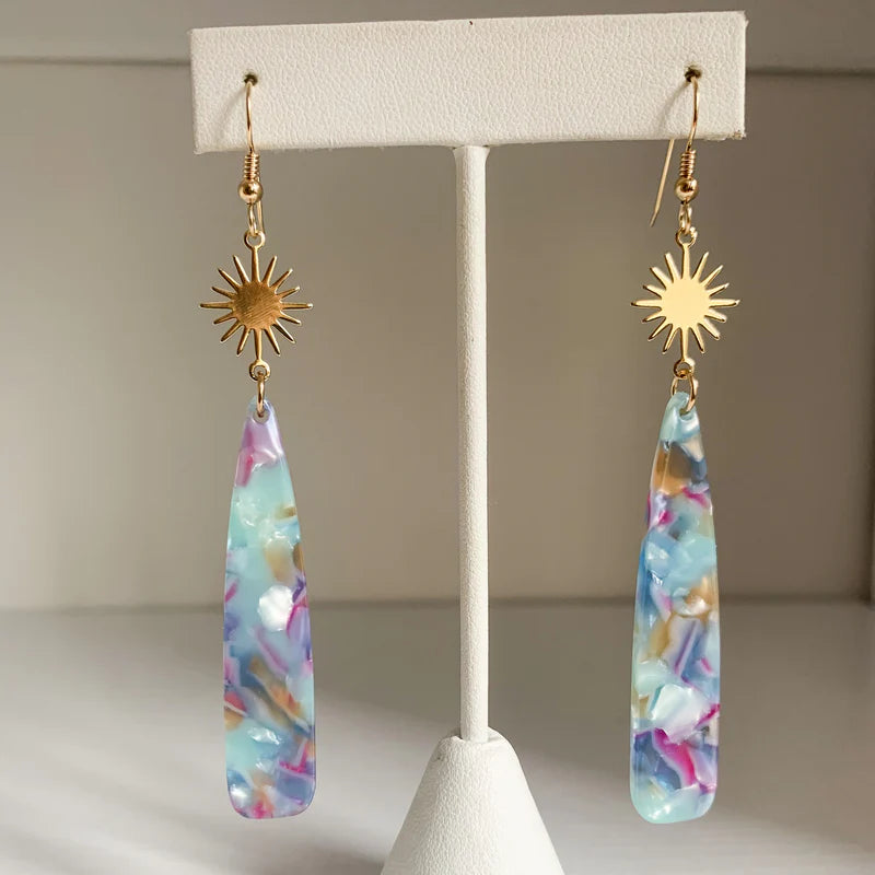 Stone & Nash Flora Dangle Earrings- Bold Summer