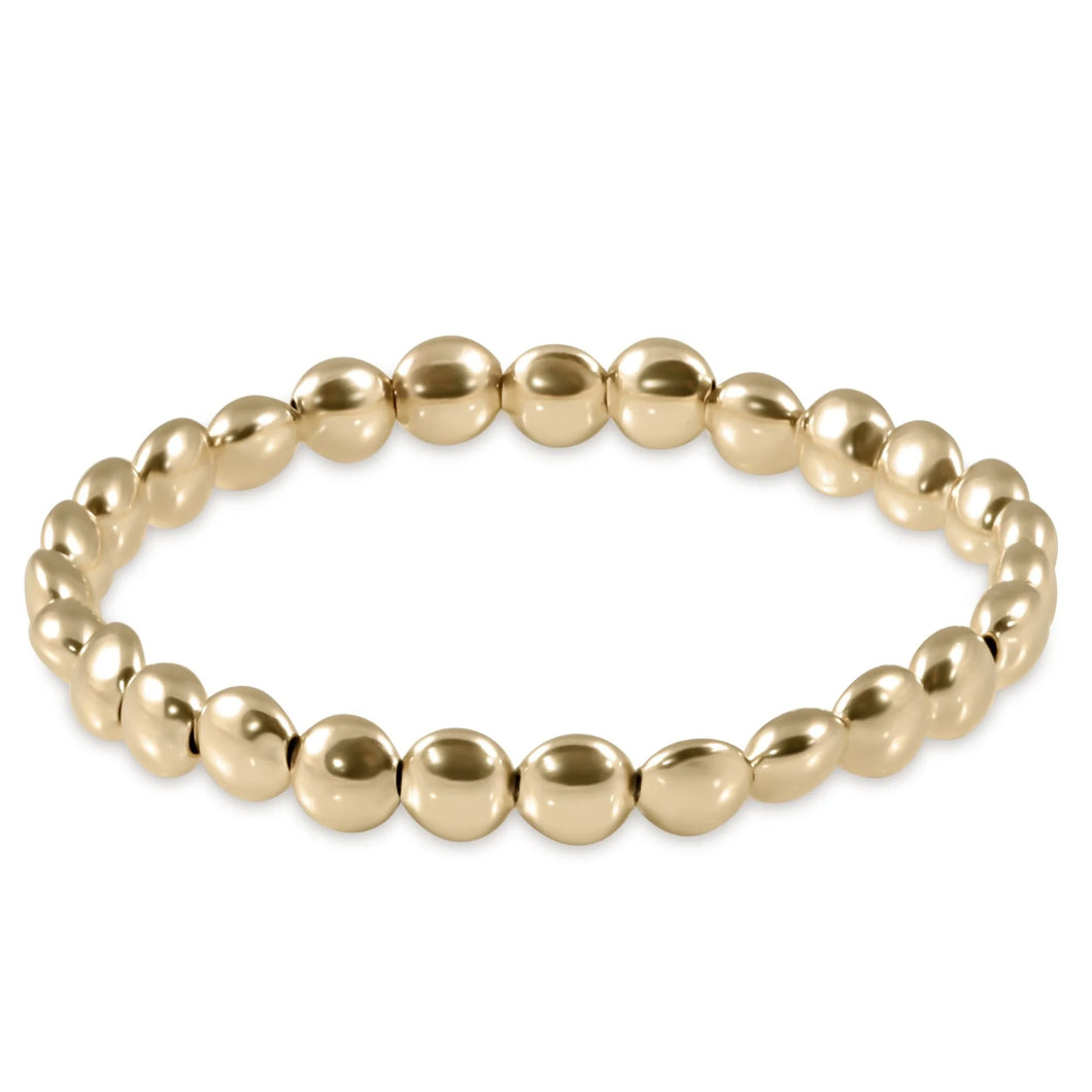 E Newton Honesty Gold 6mm Bead Bracelet