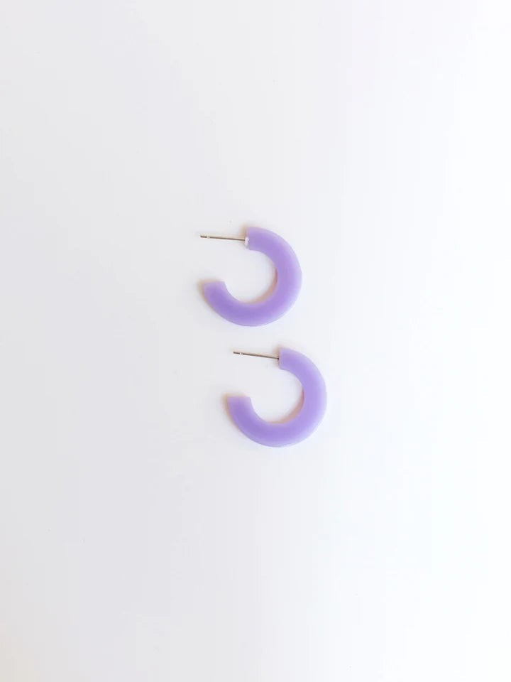 Small Acrylic Hoop Earrings