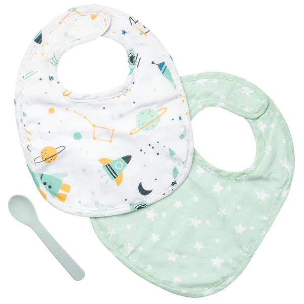 Baby Muslin Bib Set